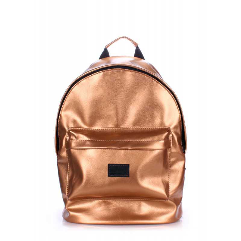 Женский рюкзак из кожзама POOLPARTY PU Gold