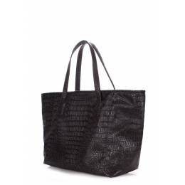 Сумка из кожзама Morocco croco black