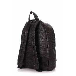 Рюкзак женский POOLPARTY Croco Black