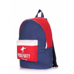 Молодежный рюкзак Poolparty Darkblue Red White
