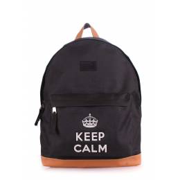 Рюкзак молодежный POOLPARTY Keepcalm Black