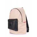 Рюкзак женский POOLPARTY PU Beige Black