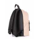 Рюкзак женский POOLPARTY PU Beige Black