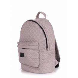 Стеганый рюкзак Poolparty на синтепоне Backpack Theone Grey