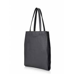 Кожаная сумка POOLPARTY Daily Tote Black