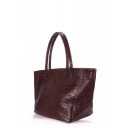 Кожаная сумка POOLPARTY Desire Caiman Brown