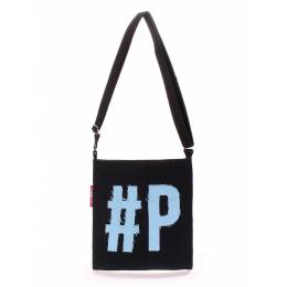 Коттоновая сумка POOLPARTY Detroit Black Blue