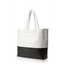 Кожаная сумка POOLPARTY Devine White Black