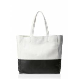 Кожаная сумка POOLPARTY Devine White Black