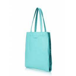Кожаная сумка POOLPARTY Daily Tote Blue 