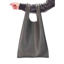 Кожаная сумка POOLPARTY Leather Tote khaki