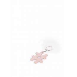 Кожаный брелок для ключей POOLPARTY Keychain Hashtag