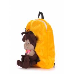 Детский рюкзак POOLPARTY с обезьяной Kiddy Backpack Monkey Sunny