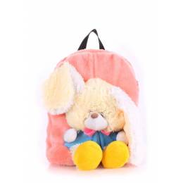 Детский рюкзак POOLPARTY с зайцем Kiddy Backpack Rabbit Rose