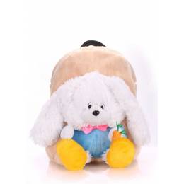 Детский рюкзак POOLPARTY с зайцем Kiddy Backpack Rabbit White