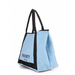 Коттоновая сумка POOLPARTY Laguna Blue