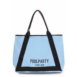 Коттоновая сумка POOLPARTY Laguna Blue