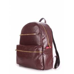 Рюкзак женский POOLPARTY Mini Bckpck Croco Brown