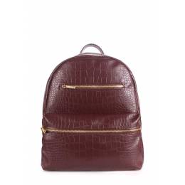 Рюкзак женский POOLPARTY Mini Bckpck Croco Brown