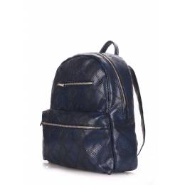 Рюкзак женский POOLPARTY Mini Bckpck Snake Darkblue