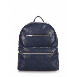 Рюкзак женский POOLPARTY Mini Bckpck Snake Darkblue