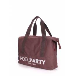 Коттоновая сумка POOLPARTY Pool 12 Brown