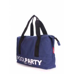 Коттоновая сумка POOLPARTY Pool 12 Darkblue