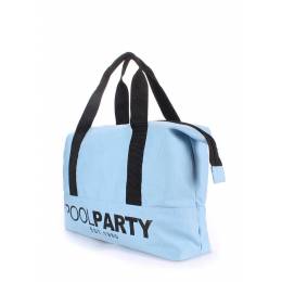Коттоновая сумка POOLPARTY Pool 12 Lightblue