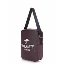 Мужская сумка POOLPARTY с ремнем на плечо Pool 18 Grey