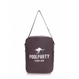Мужская сумка POOLPARTY с ремнем на плечо Pool 18 Grey