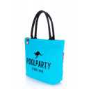 Коттоновая сумка POOLPARTY Pool 9 Blue