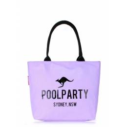 Коттоновая сумка POOLPARTY Pool 9 Lilac