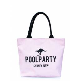 Коттоновая сумка POOLPARTY Pool 9 Rose