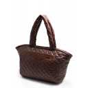 Стеганая сумка POOLPARTY Pool Brown Cocoon