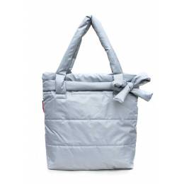 Стеганая дутая сумка Pool Grey Bow