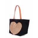 Коттоновая сумка POOLPARTY Love Tote Black