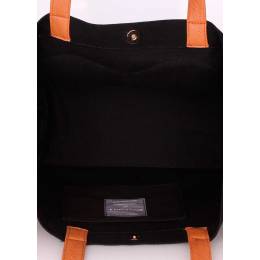 Коттоновая сумка POOLPARTY Love Tote Doubleblack