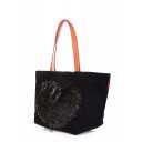 Коттоновая сумка POOLPARTY Love Tote Doubleblack