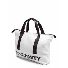 Коттоновая сумка POOLPARTY Pool 12 White