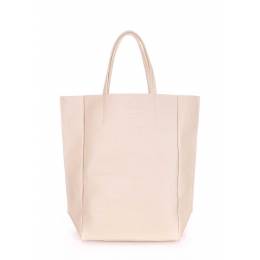 Кожаная сумка POOLPARTY BigSoho Beige