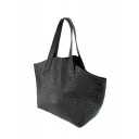 Кожаная сумка POOLPARTY Fiore Crocodile Black