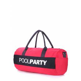 Спортивно-повседневная сумка POOLPARTY Gymbag Red Black