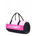 Спортивно-повседневная сумка POOLPARTY Gymbag Rose Pink Black
