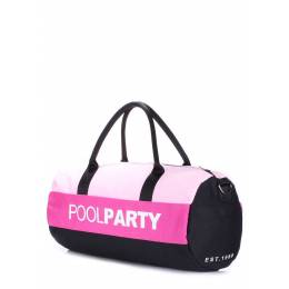 Спортивно-повседневная сумка POOLPARTY Gymbag Rose Pink Black