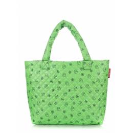 Дутая сумка POOLPARTY с принтом pp1 Ducks Green