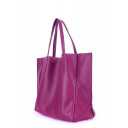 Кожаная сумка POOLPARTY Soho Fuchsia
