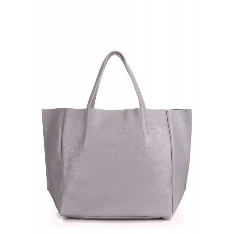Кожаная сумка POOLPARTY Soho Grey