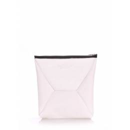 Кожаная косметичка-клатч POOLPARTY THE X White